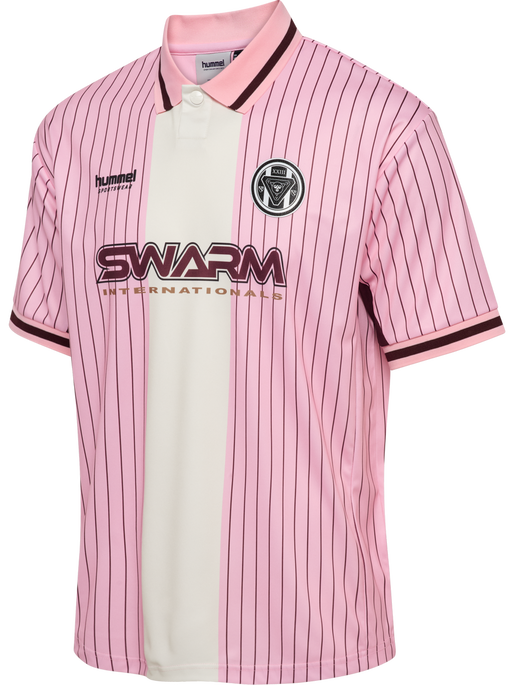 hmlLOOSE FB JERSEY S/S STRIPED, PINK-A-BOO, packshot