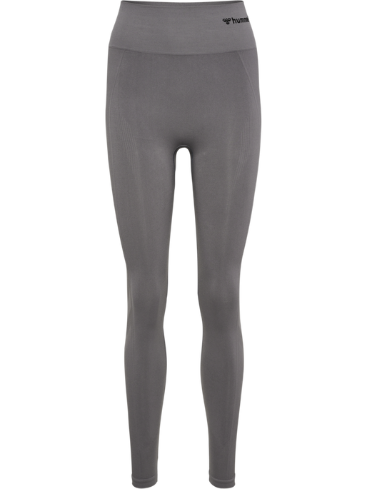 hmlTIF SEAMLESS HIGH WAIST TIGHTS, CHARCOAL GRAY, packshot