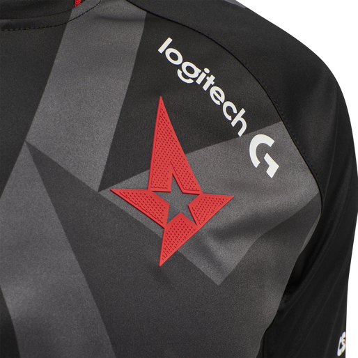 ASTRALIS 20/21 GAME JERSEY S/S, BLACK W/LOGO, packshot