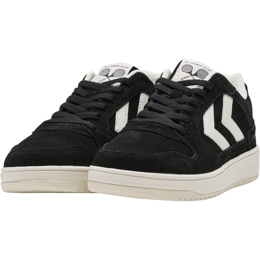 ST. POWER PLAY SUEDE, BLACK/WHITE, packshot