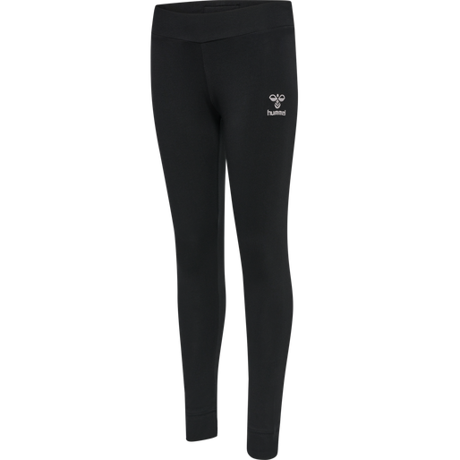 hmlMOVE GRID COTTON TIGHTS KIDS, BLACK hmlMOVE GRID COTTON TIGHTS KIDS, BLACK, packshot