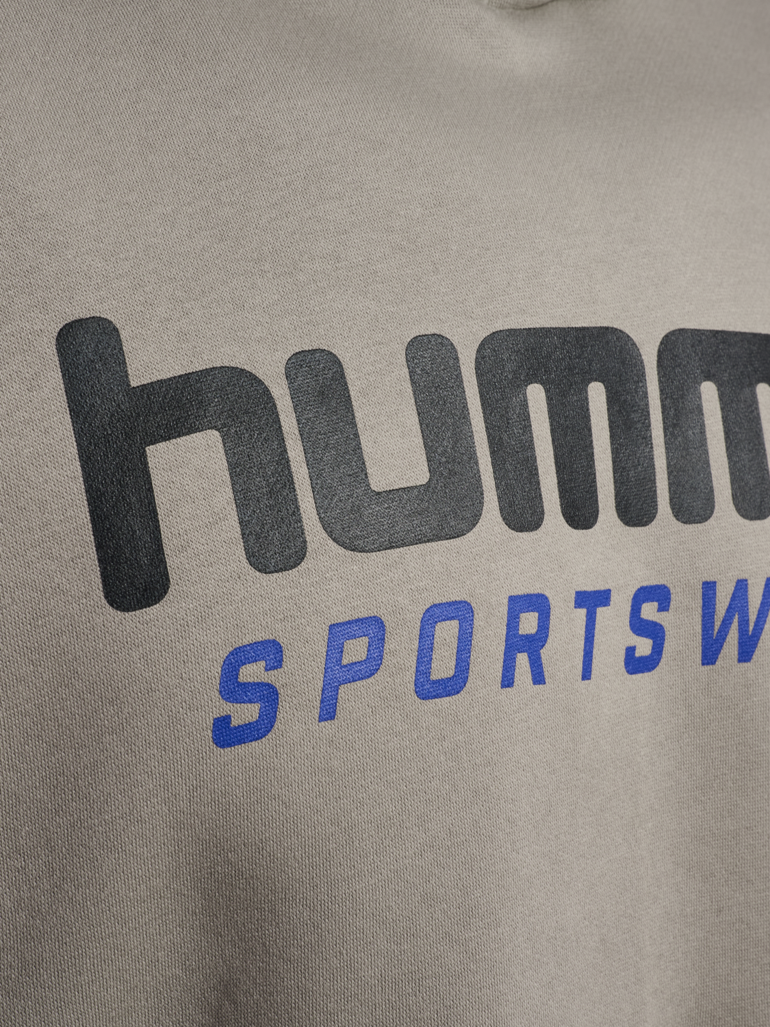 hmlBOXY HOODIE LOGO, ROCK RIDGE, packshot