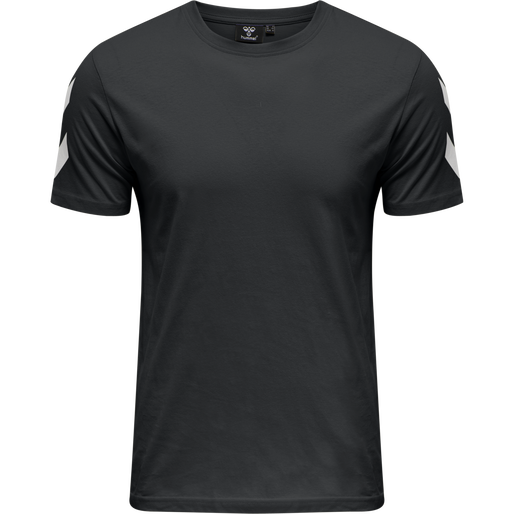 hmlLEGACY CHEVRON T-SHIRT, BLACK, packshot
