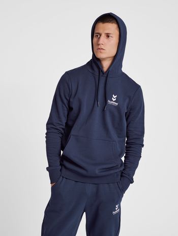 hmlOSCAR HOODIE, PEACOAT, model