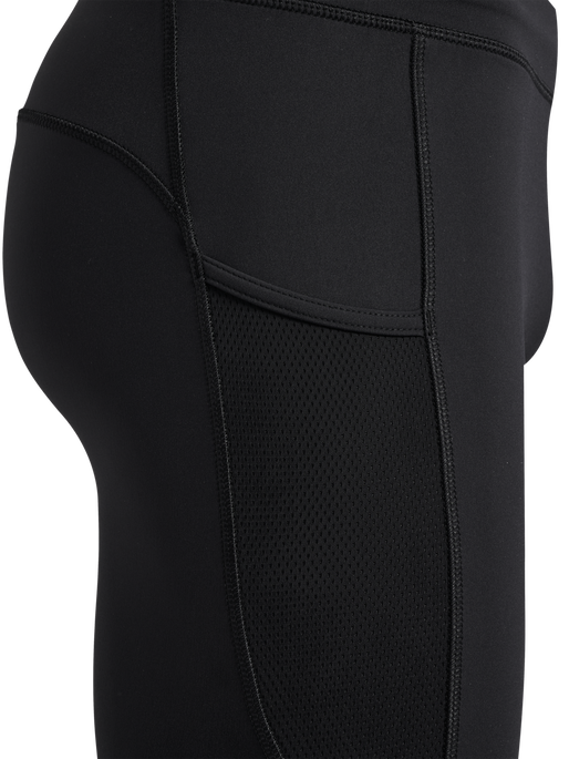 hmlRUN SHORT TIGHT, BLACK hmlRUN SHORT TIGHT, BLACK, packshot