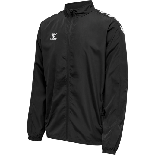 hmlCORE XK MICRO ZIP JACKET, BLACK, packshot