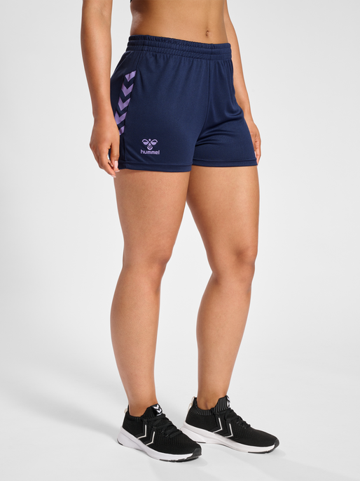 hmlSTALTIC POLY SHORTS WOMAN, MARINE, model