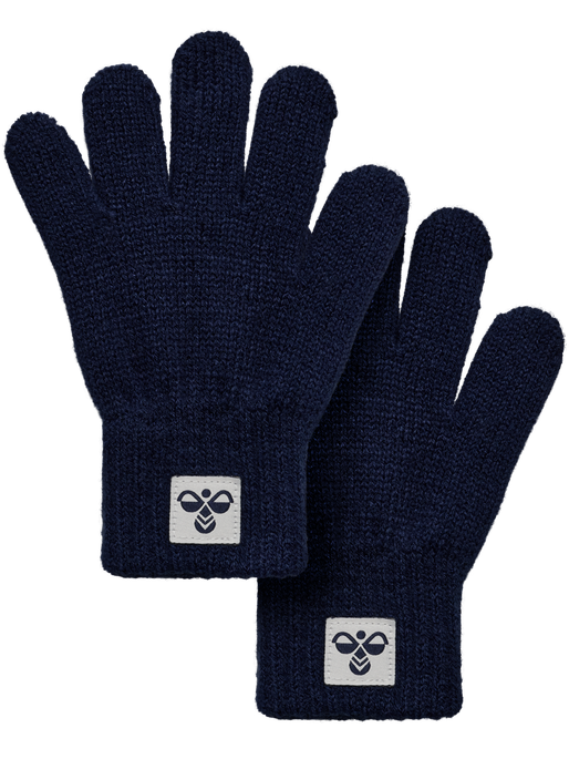 hmlJR KNIT GLOVES 2-PACK, DRESS BLUES, packshot