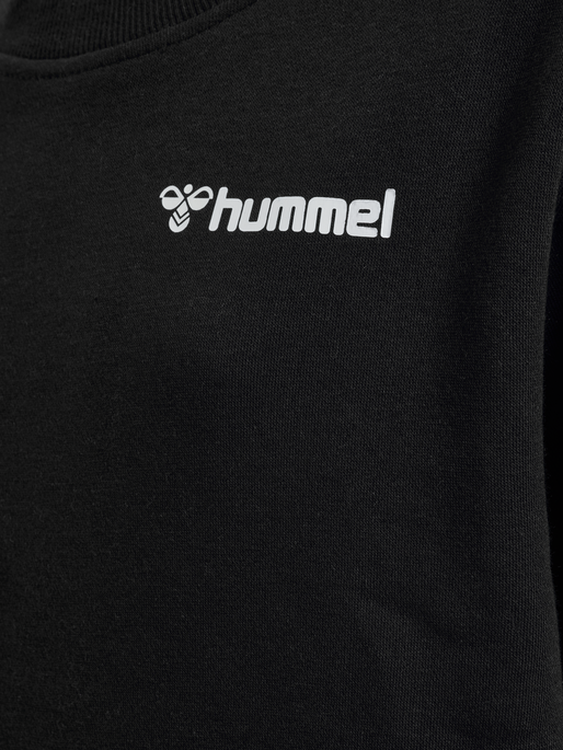 hmlMOVER COTTON SWEATSHIRT KIDS, BLACK, packshot