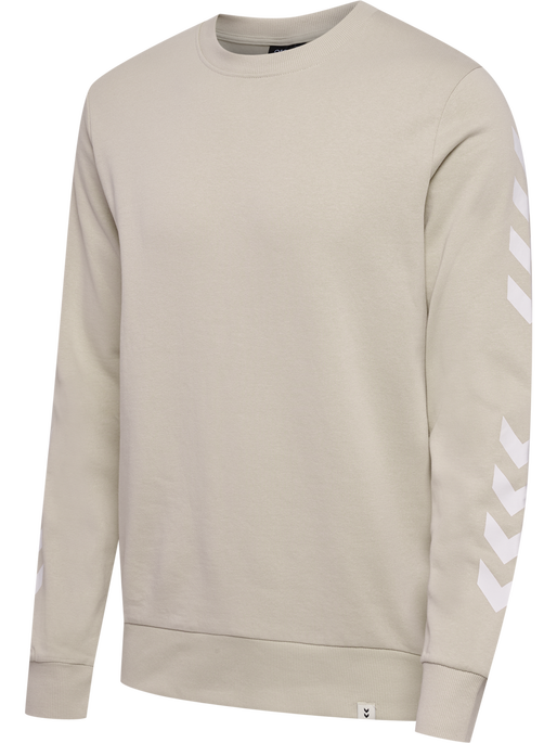 hmlLEGACY CHEVRON SWEATSHIRT, PUMICE STONE, packshot
