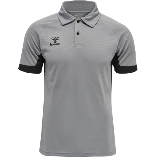 hmlLEAD FUNCTIONAL POLO, GREY MELANGE, packshot