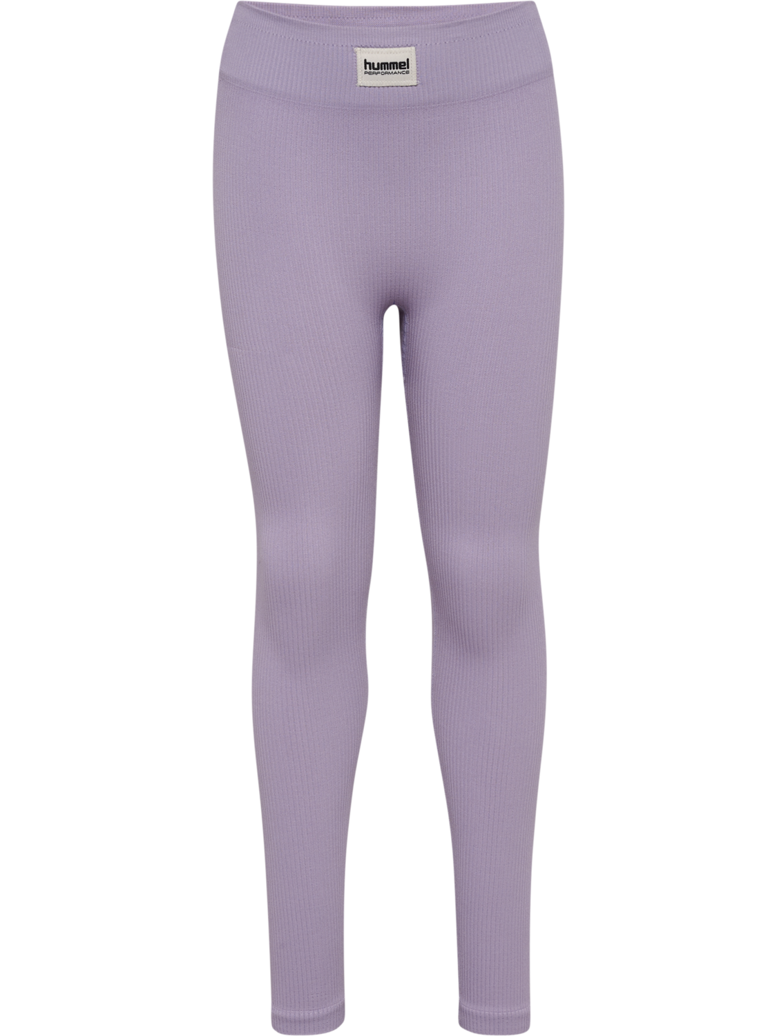 hmlJR SEAMLESS RIB MW  TIGHTS, LAVENDER GRAY, packshot