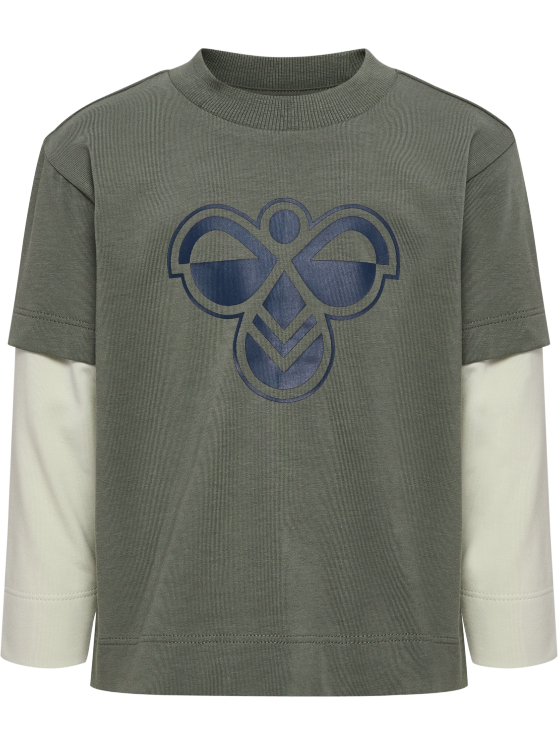 hmlMINI LOOSE LAYER T-SHIRT L/S, CASTOR GRAY, packshot