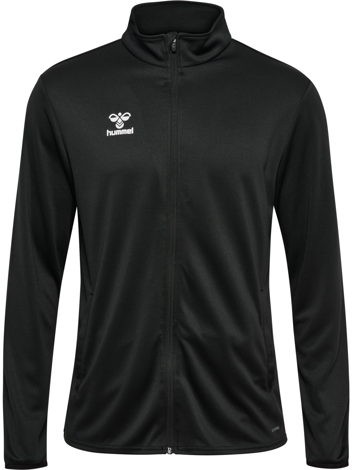 hmlESSENTIAL TRACK JACKET, BLACK, packshot