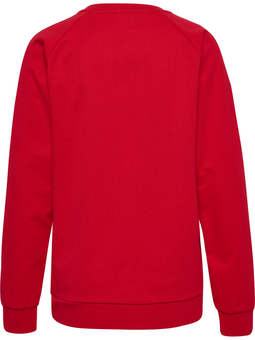 HMLGO COTTON LOGO SWEATSHIRT WOMAN, TRUE RED, packshot