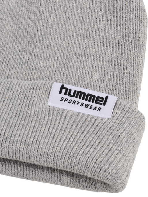 hmlRIB BEANIE SPORTSWEAR, LIGHT GREY MELANGE hmlRIB BEANIE SPORTSWEAR, LIGHT GREY MELANGE, packshot