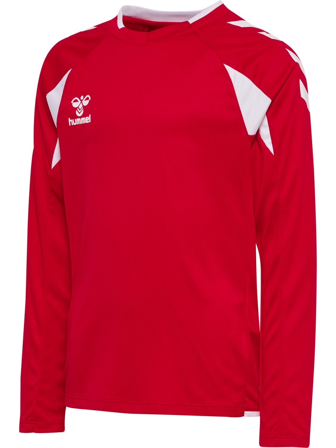 hmlCORE 2.0 JERSEY L/S KIDS, TRUE RED/WHITE, packshot
