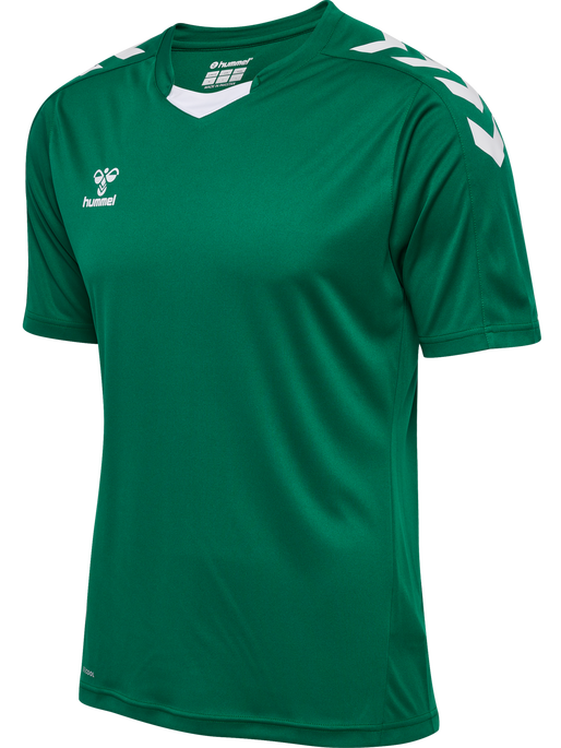 hmlCORE XK POLY JERSEY S/S, EVERGREEN, packshot