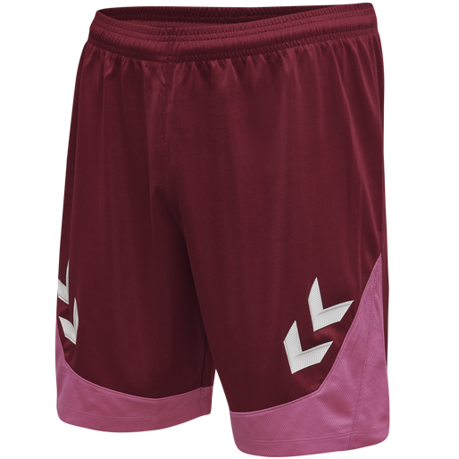 hmlLEAD POLY SHORTS, BIKING RED, packshot