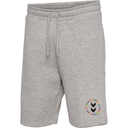 hmlEVERYTHING NOTHING SWEAT SHORTS, GREY MELANGE, packshot