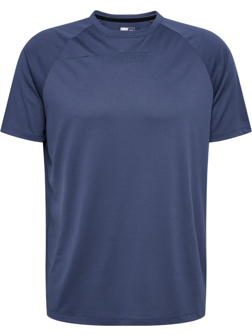 hmlCOURT LIGHT WEIGHT T-SHIRT, BLUE INDIGO hmlCOURT LIGHT WEIGHT T-SHIRT, BLUE INDIGO, packshot