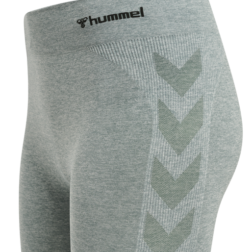 hmlCI SEAMLESS MID WAIST TIGHTS, NORTH ATLANTIC MELANGE, packshot
