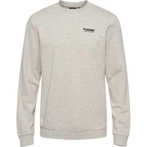 hmlLGC GABE SWEATSHIRT, TOFU MELANGE, packshot