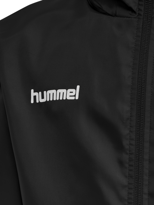 hmlPROMO RAIN JACKET KIDS, BLACK hmlPROMO RAIN JACKET KIDS, BLACK, packshot