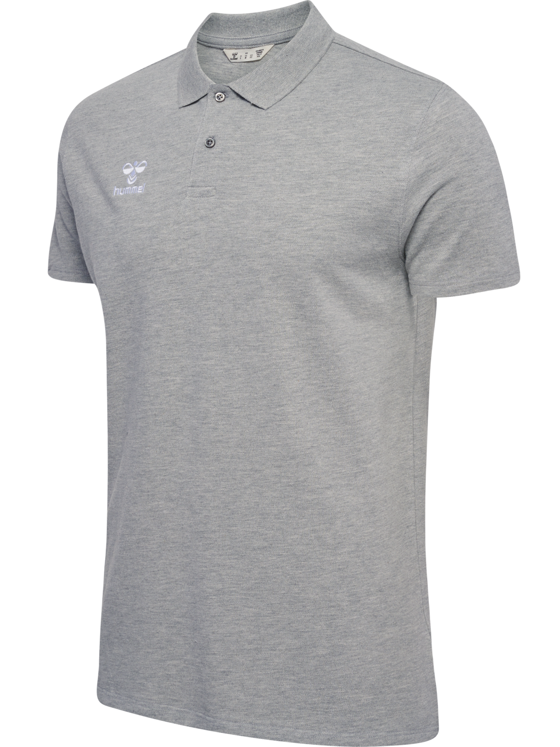 hmlGO 2.0 POLO, GREY MELANGE, packshot
