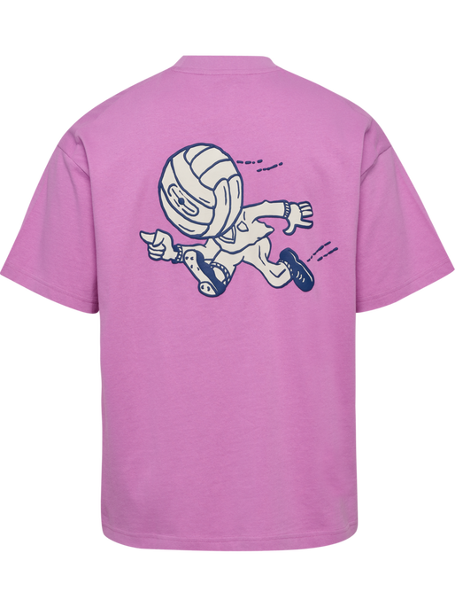 hmlLOOSE T-SHIRT S/S HEADBALL, VIOLET, packshot