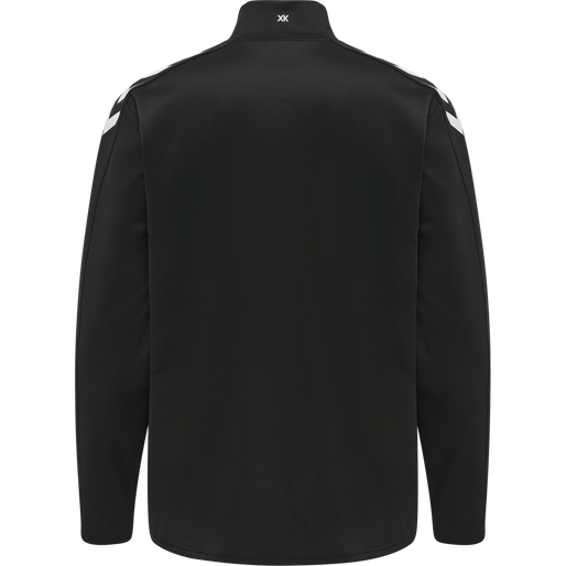 hmlCORE XK POLY ZIP SWEAT, BLACK, packshot