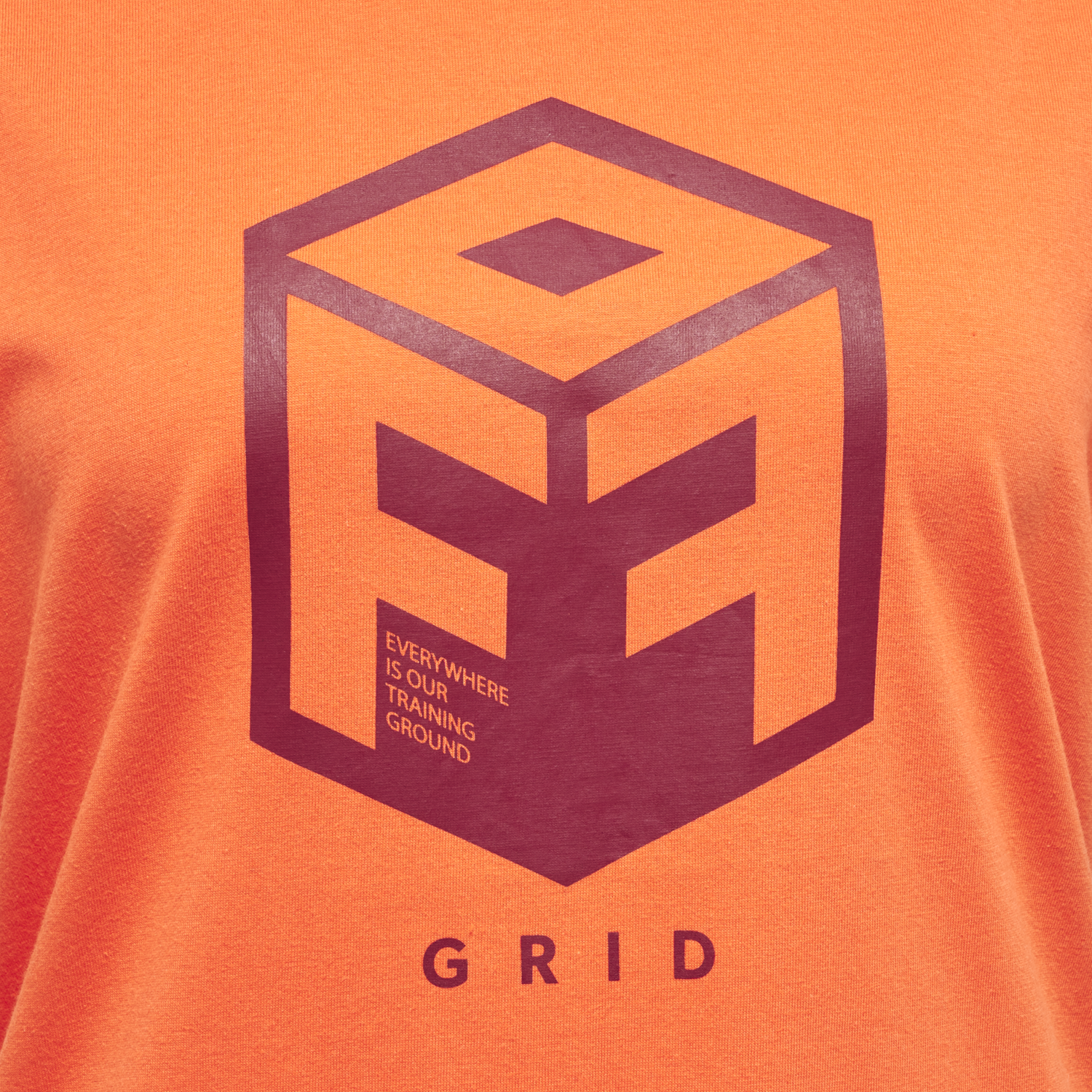 hmlOFFGRID COTTON JERSEY S/S WO, NASTURTIUM/RHUBARB, packshot