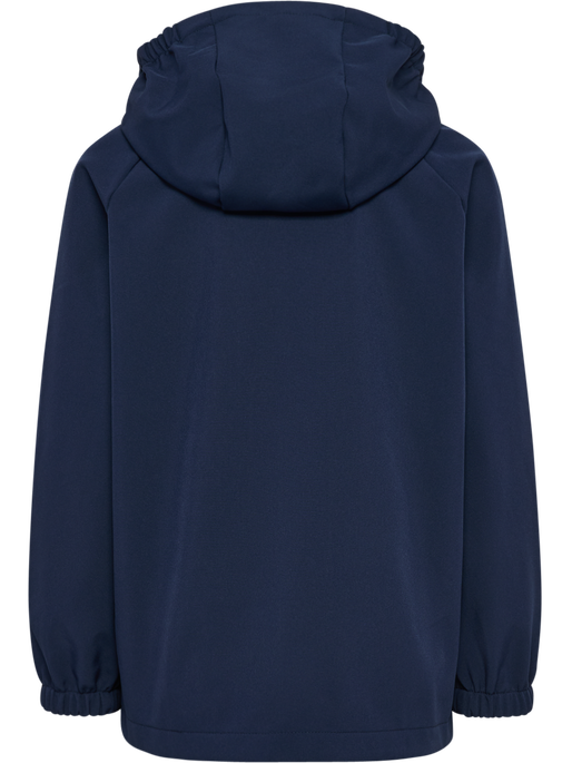 hmlJR LOOSE SOFTSHELL JACKET, BLACK IRIS, packshot