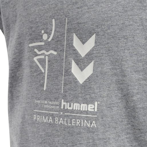 hmlPRIMA BEE T-SHIRT S/S, GREY MELANGE hmlPRIMA BEE T-SHIRT S/S, GREY MELANGE, packshot