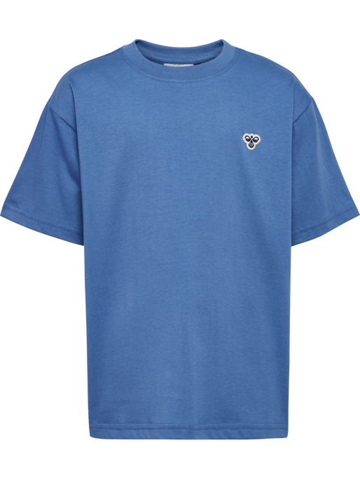 hmlJR LOOSE T-SHIRT S/S BEE, DUTCH BLUE, packshot