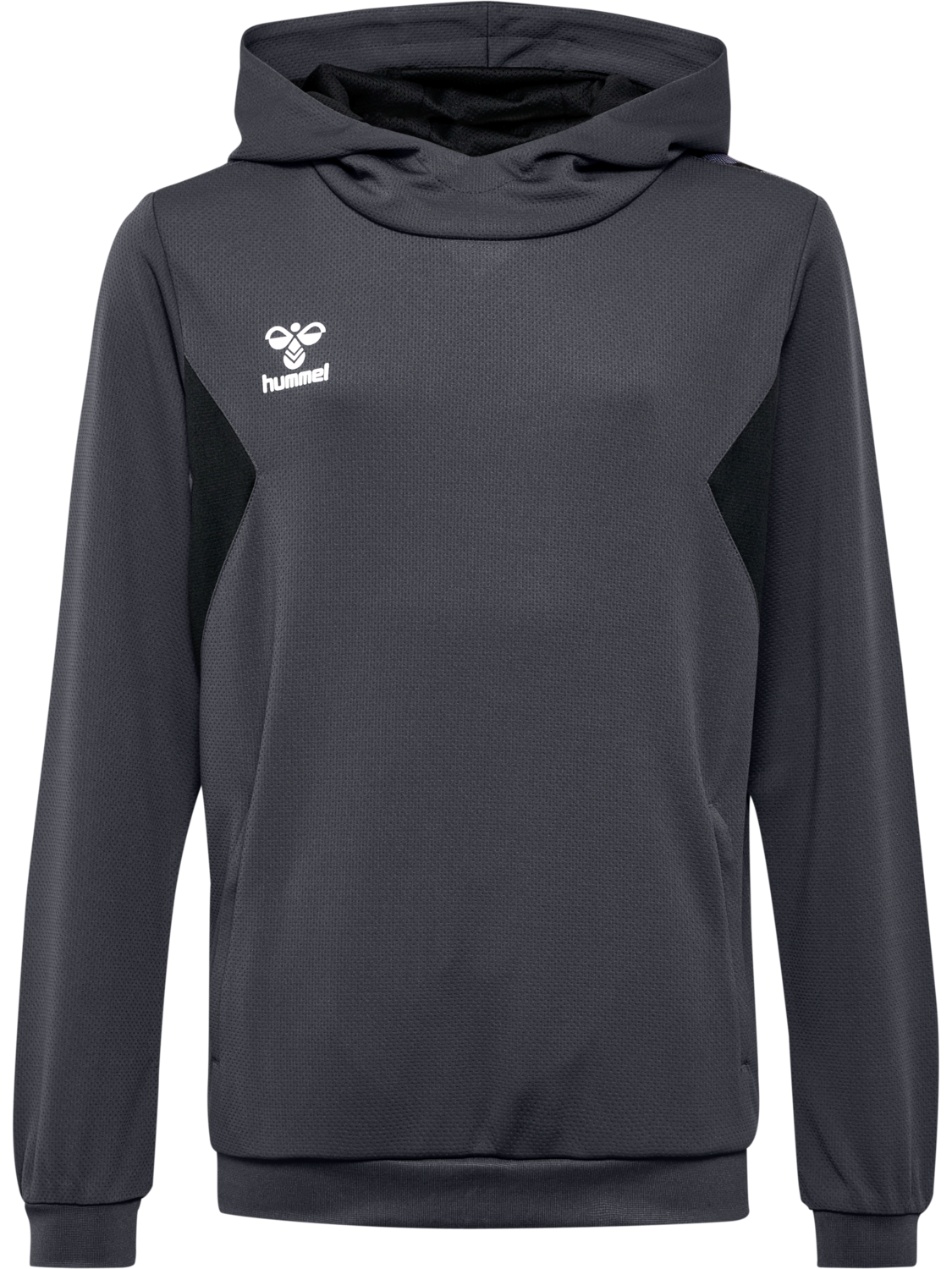hmlAUTHENTIC PL HOODIE KIDS, ASPHALT, packshot