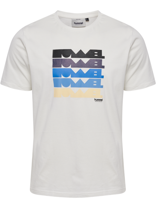 hmlREGULAR GRAPHIC TEE S/S, WHITE/BLUE hmlREGULAR GRAPHIC TEE S/S, WHITE/BLUE, packshot