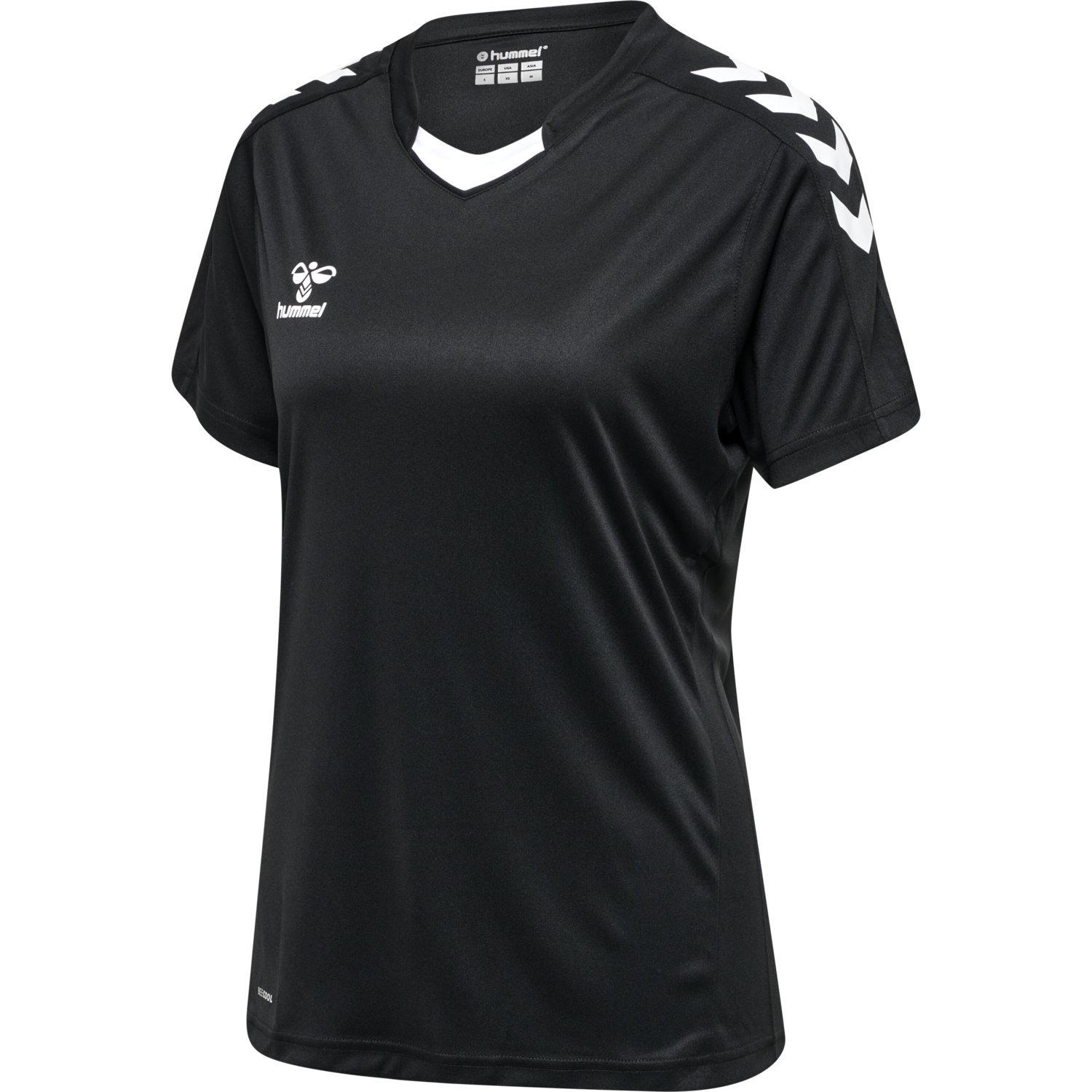 hmlCORE XK POLY JERSEY S/S WOMAN, BLACK, packshot