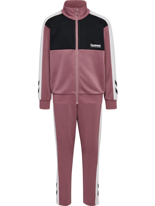 hmlJR COLORBLOCK TRACKSUIT, WISTFUL MAUVE, packshot