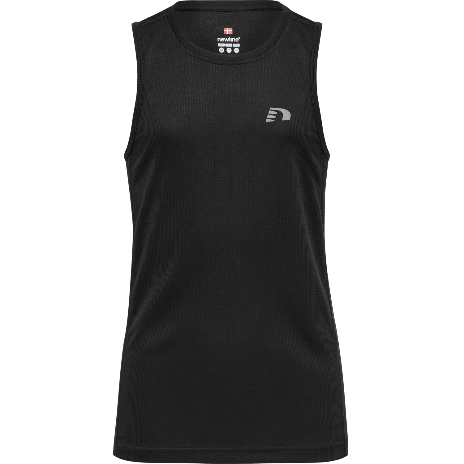 KIDS CORE RUNNING SINGLET, BLACK, packshot