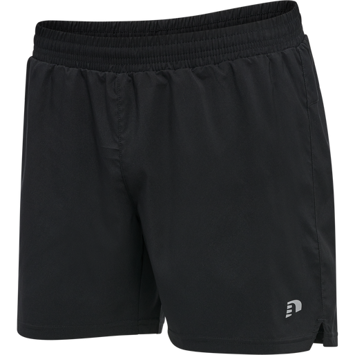 MEN CORE RUNNING SHORTS, BLACK, packshot