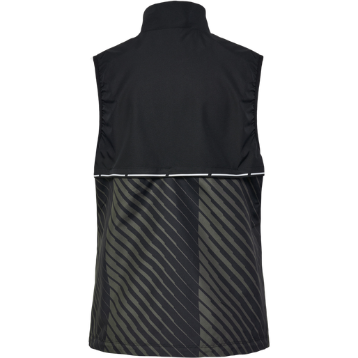 nwlPACE GILET WOMAN, BLACK BELUGA AOP nwlPACE GILET WOMAN, BLACK BELUGA AOP, packshot