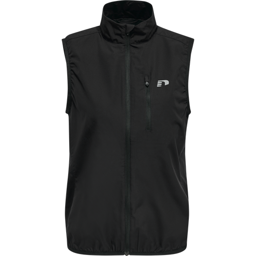 WOMEN'S CORE GILET, BLACK, packshot