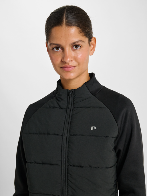 nwlQUILTED JACKET, BLACK, model