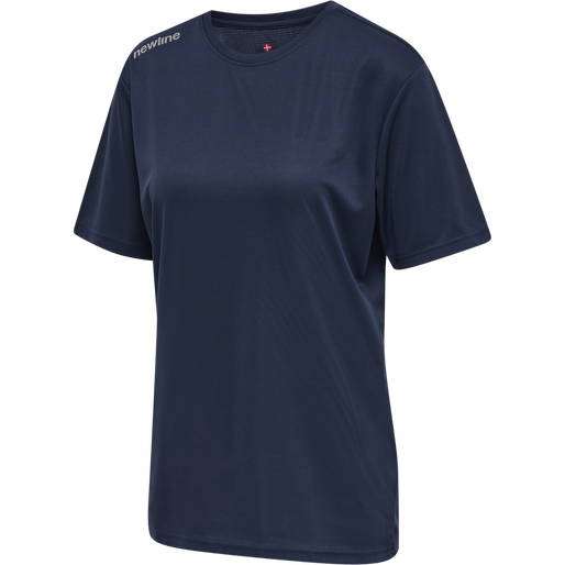 WOMEN CORE FUNCTIONAL T-SHIRT S/S, BLACK IRIS, packshot