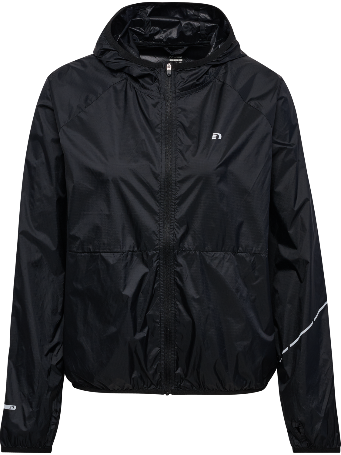 nwlLUNAR W WINDBREAKER, BLACK, packshot