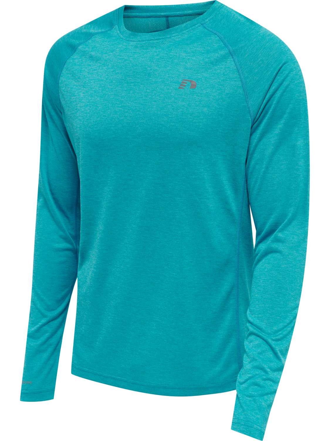 MEN RUNNING L/S, CAPRI BREEZE MELANGE, packshot