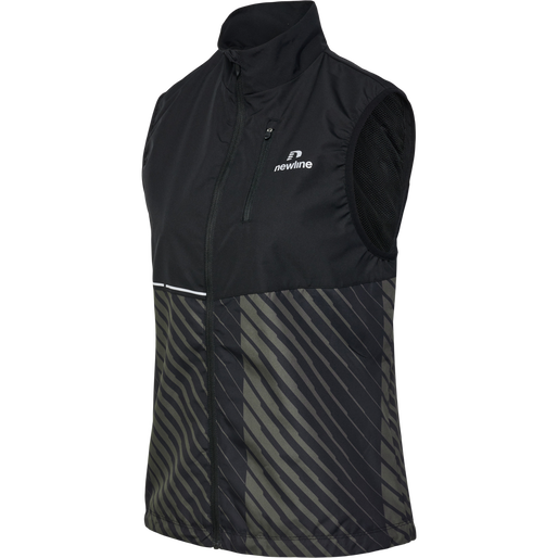nwlPACE GILET WOMAN, BLACK BELUGA AOP nwlPACE GILET WOMAN, BLACK BELUGA AOP, packshot