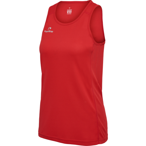 WOMEN'S ATHLETIC RUNNING SINGLET, TANGO RED, packshot