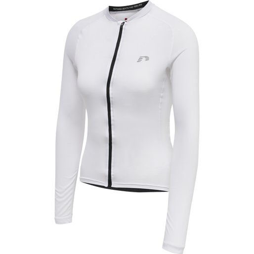 WOMENS CORE BIKE L/S JERSEY, WHITE WOMENS CORE BIKE L/S JERSEY, WHITE, packshot